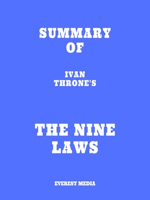 cover image of Summary of Ivan Throne's the Nine Laws